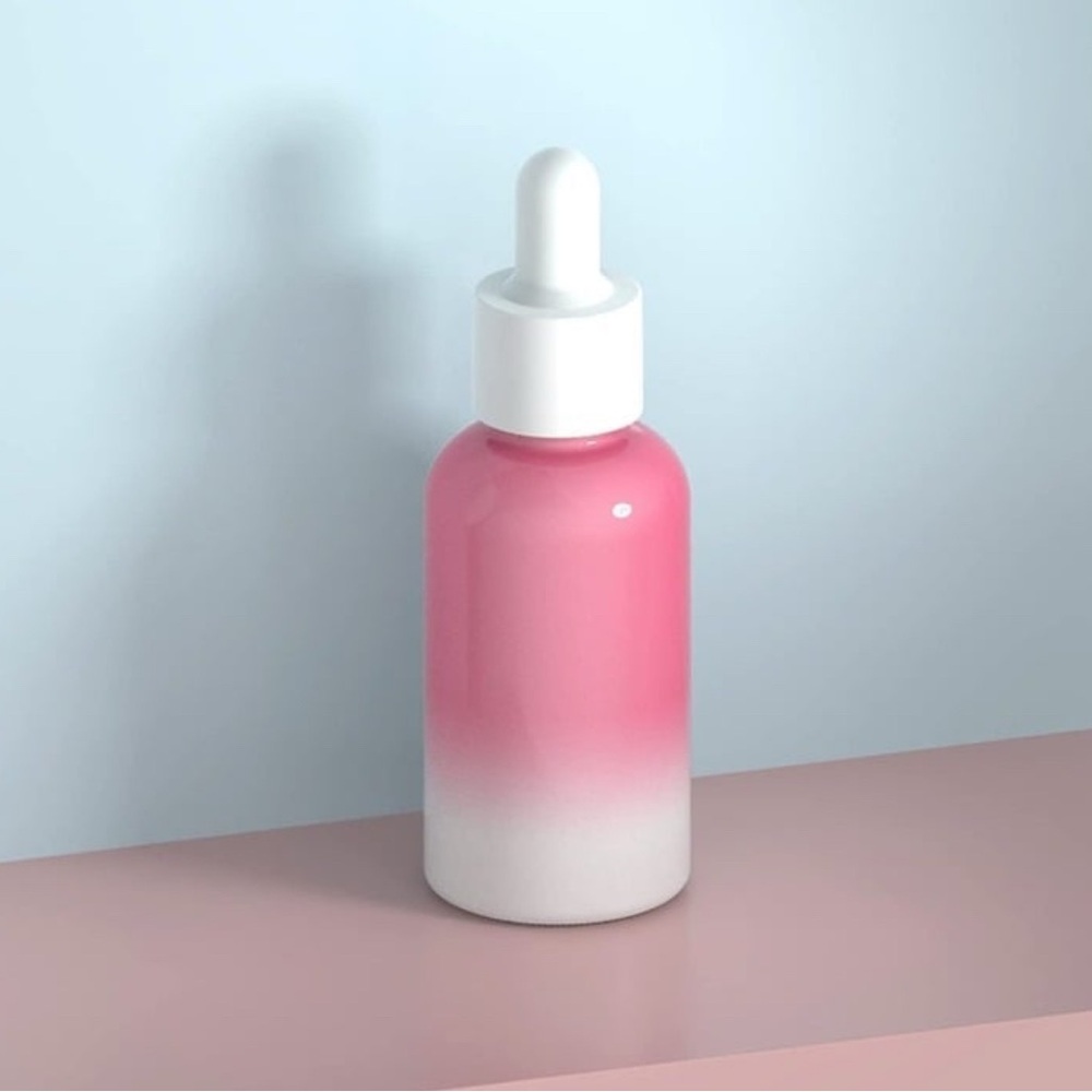 3pk Pink and White Gradient Dropper Bottle - 30mL